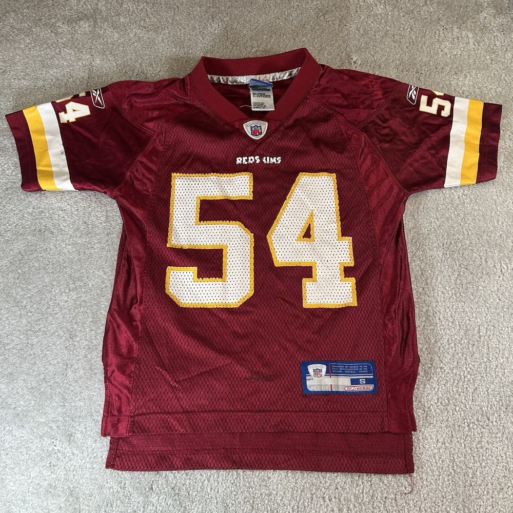Jeremiah Trotter Youth Kids Small 8 On Field Jersey Reebok Washington Redskins